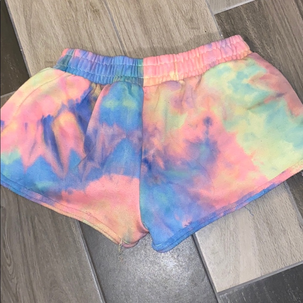 Tie dye shorts